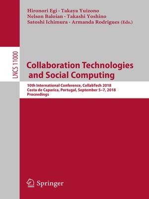 cover image of Collaboration Technologies and Social Computing